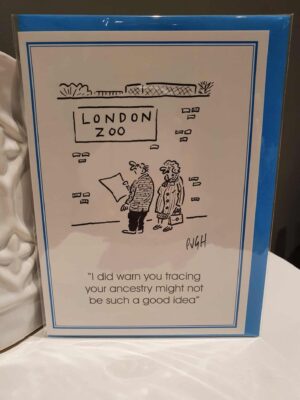 london zoo heritage trace greetings card