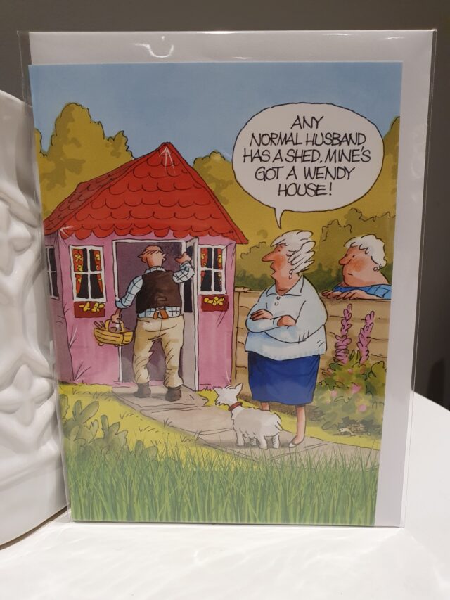 wendy house greetings card funny humour