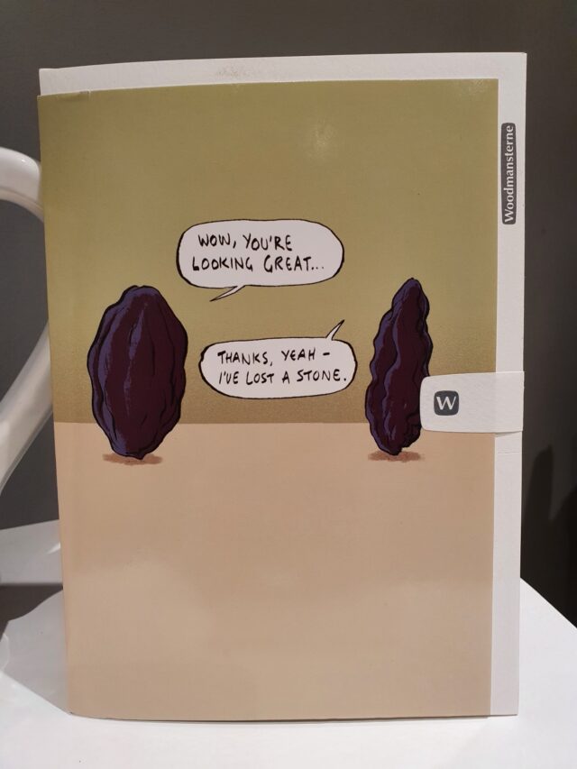 Lost a stone funny humour greetings cards