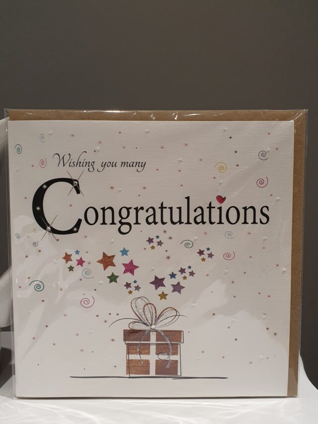 Congratulations greetings card