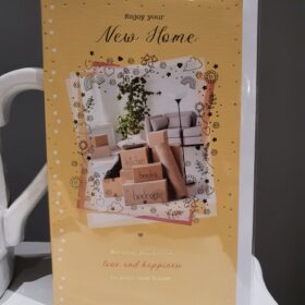 new home good luck greetings card