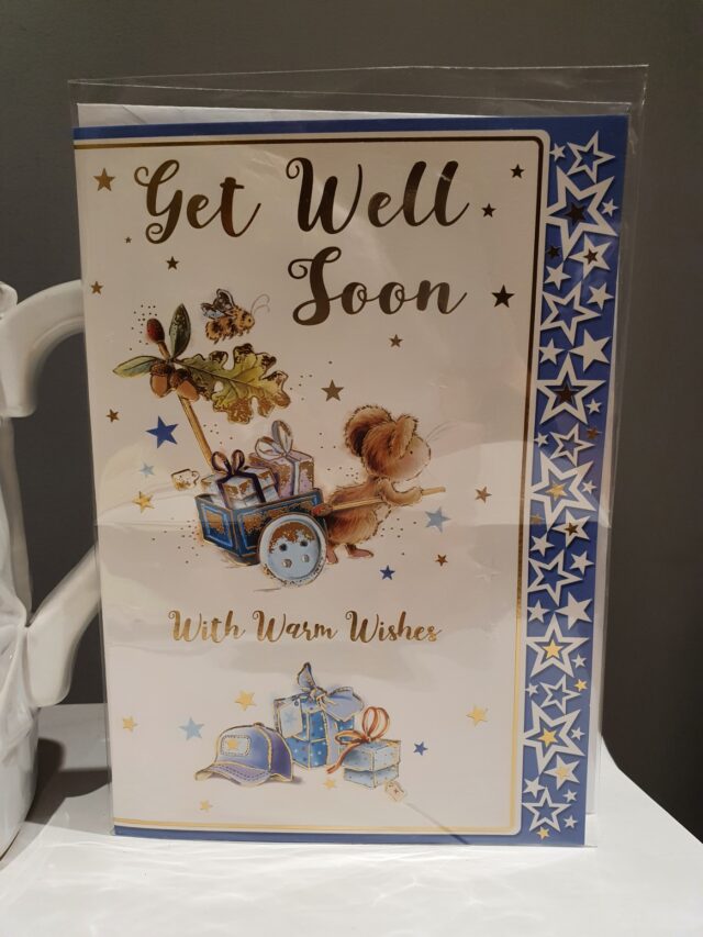 Get well soon greetings card