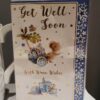 Get well soon greetings card