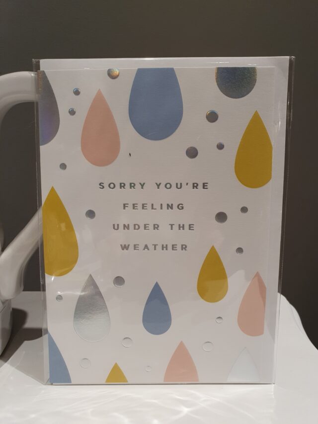 under the weather greetings card