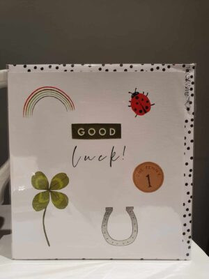 Good luck greetings card