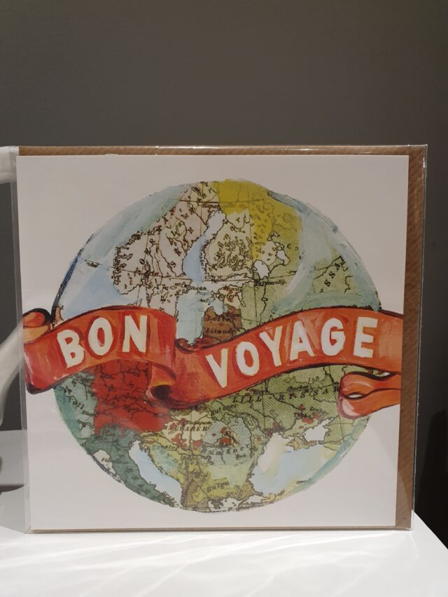 bon voyage greetings card farewell good luck leaving