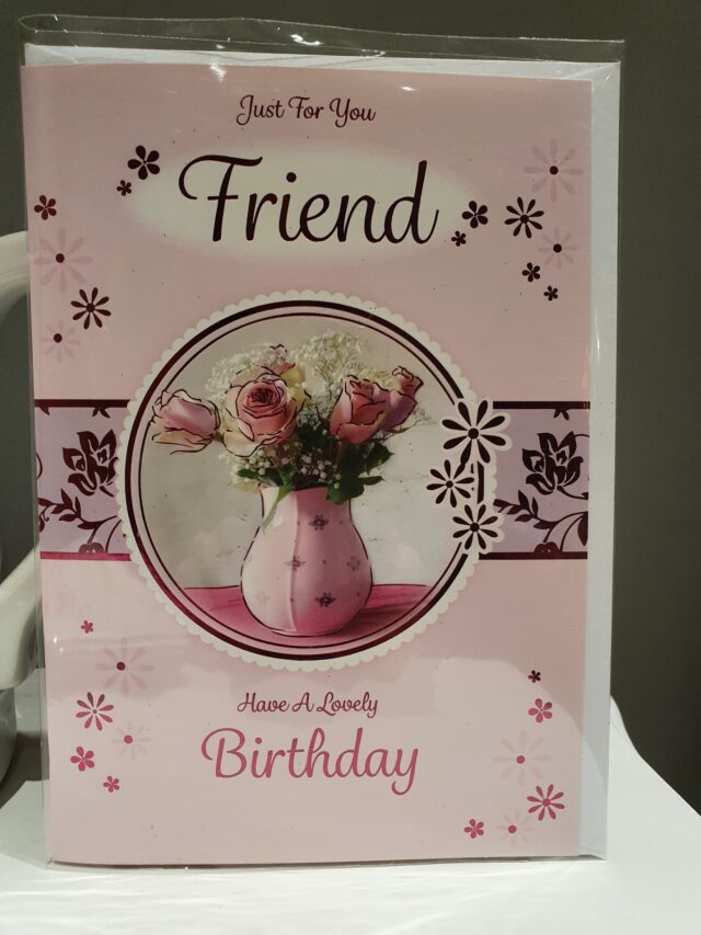 Just for you friend birthday greetings card