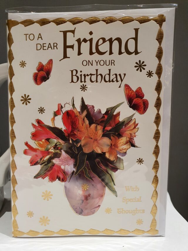 Dear friend birthday greetings card