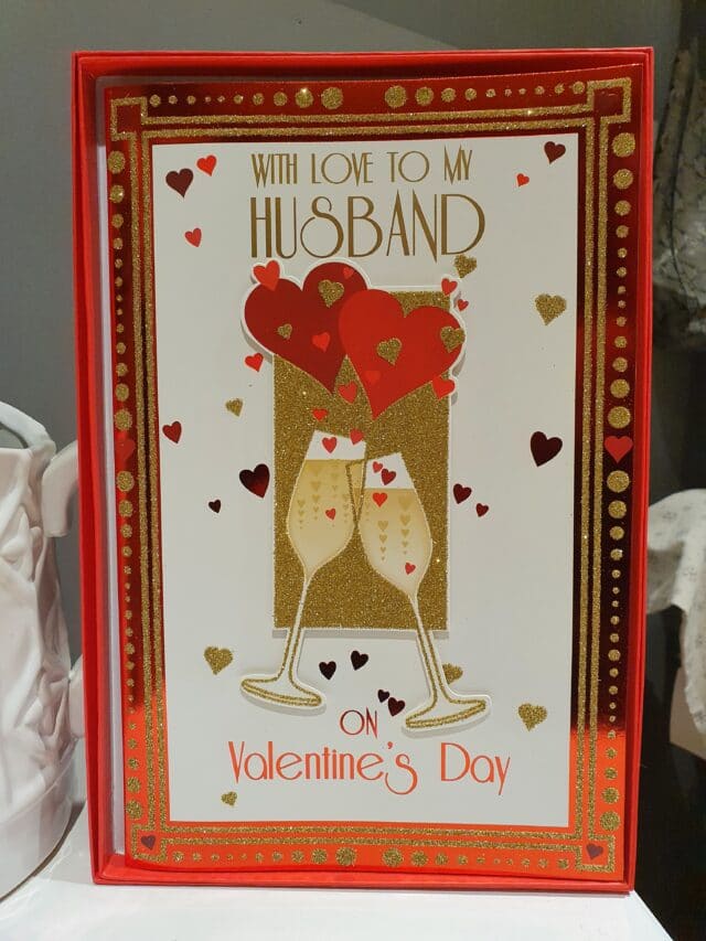 Husband Bubbly Boxed Valentines Day Card