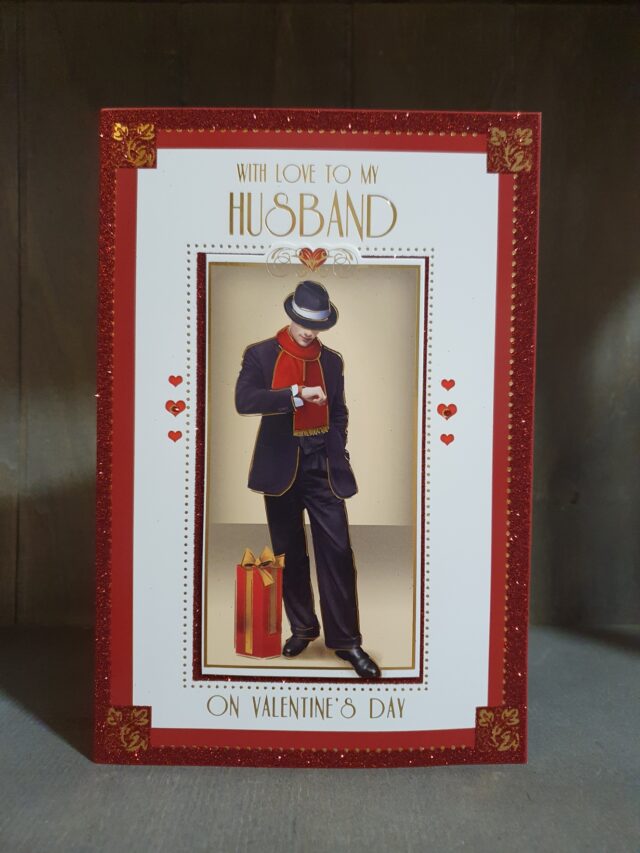 husband valentines day greetings card