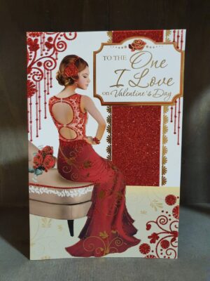 to the one i love on valentines day greetings card