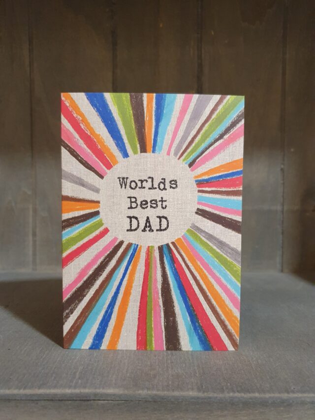 worlds best dad birthday greetings card