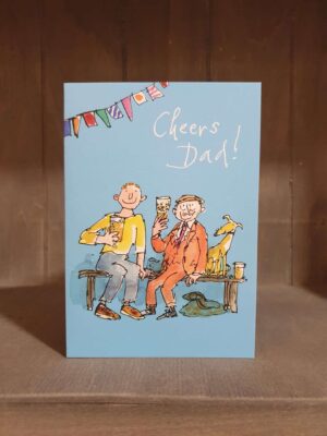 cheers dad birthday greetings card