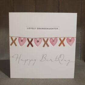 Janie Wilson xoxo grandaughter birthday card