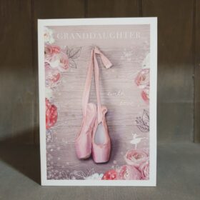 woodmansterne ballerina birthday greetings card