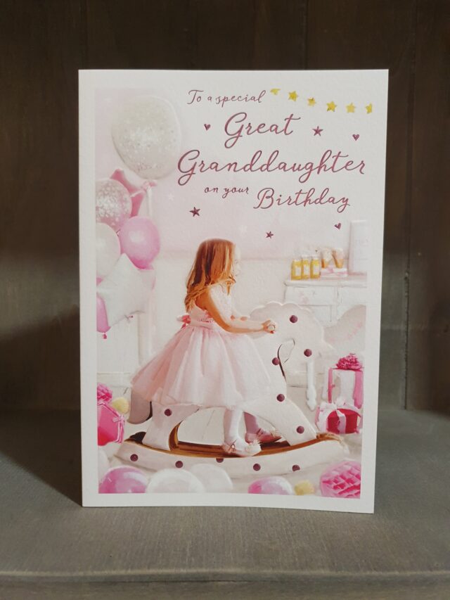 great grandaughter birthday greetings card