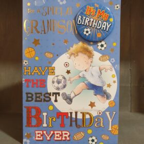special grandson birthday greetings card