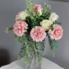 Artificial Chrysanthamum and Rose Vase Arrangement