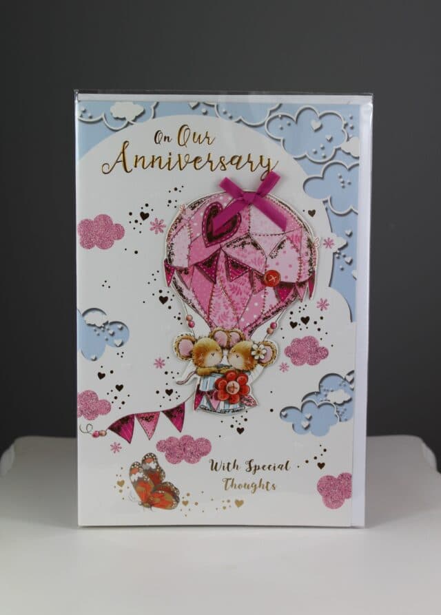 our anniversary greetings card