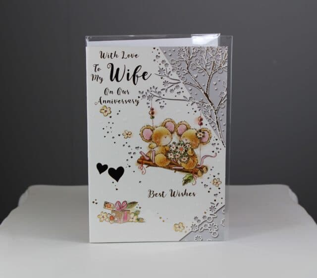 cute wife anniversary card