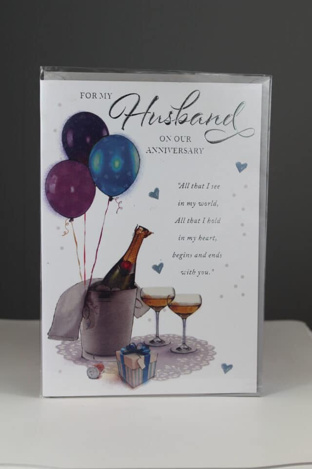 husband anniversary card