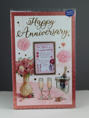 happy anniversary keepsake card