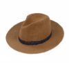 powder hat navy natural weave