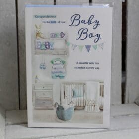 new baby boy greetings card