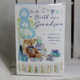 new baby grandson card