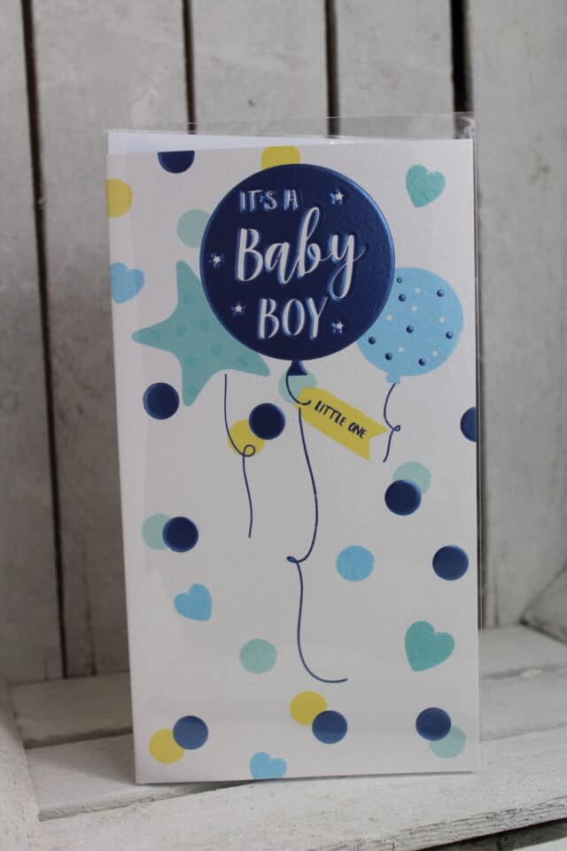 new baby boy card