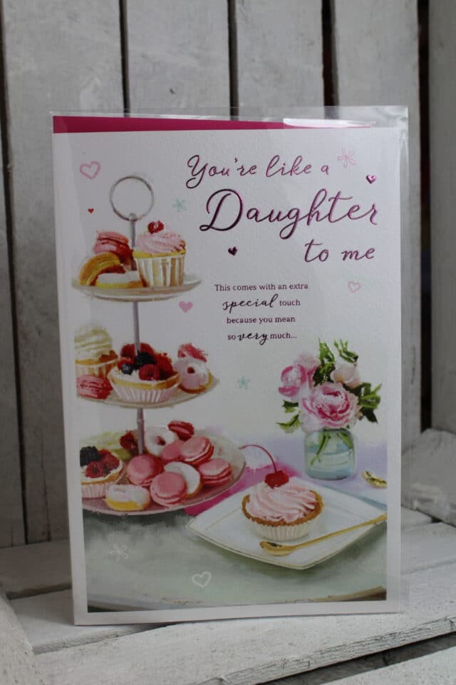 like a daughter to me birthday card