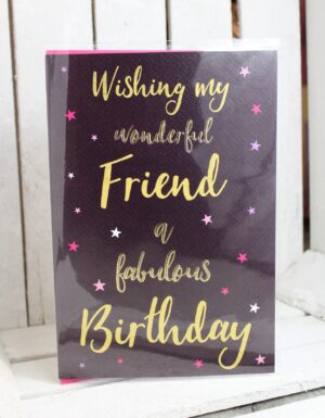 friend birthday greetings card