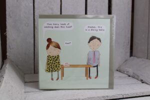 rosie made a thing dining table greetings card