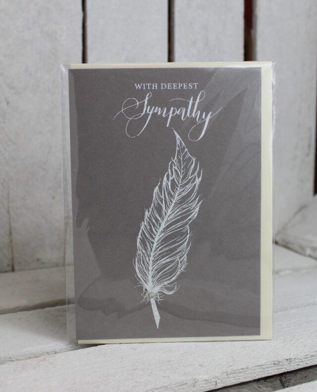 woodmansterne with sympathy condolence card