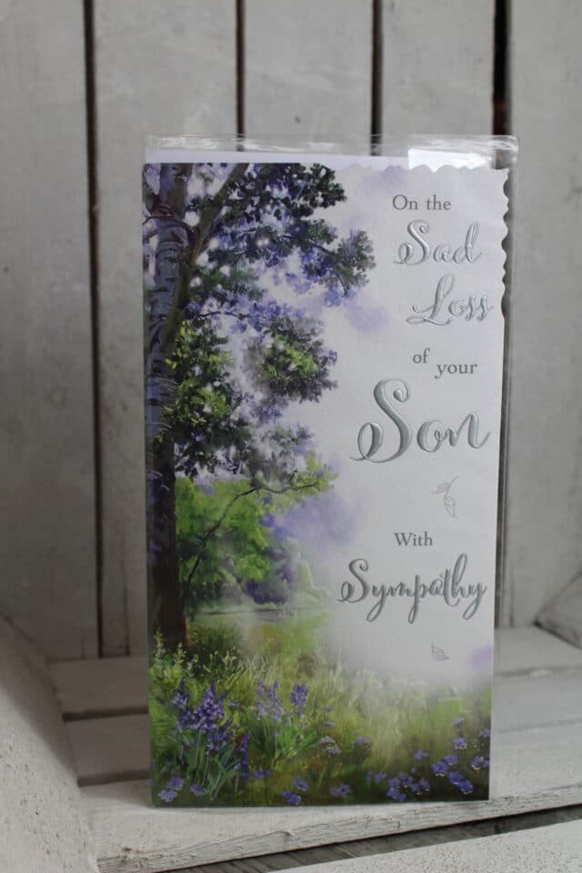 jonny javelin sympathy card son