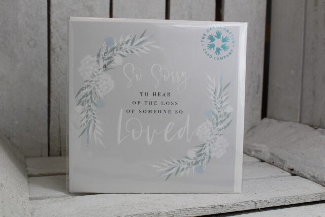 someone so loved sympathy card