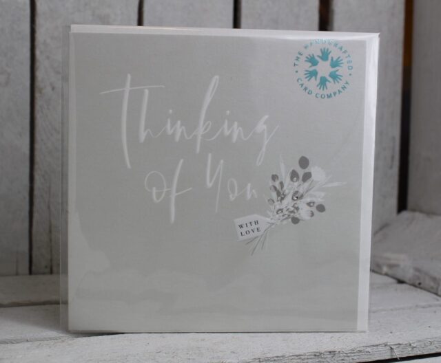 the handcrafted card company thinking of you card