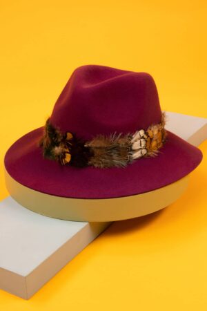 powder fedora wool hat