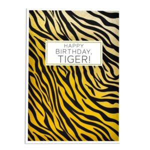 Happy birthday tiger birthday card