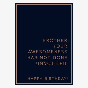 brother awesomeness birthday card