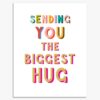 sending you the biggest hug greetings card