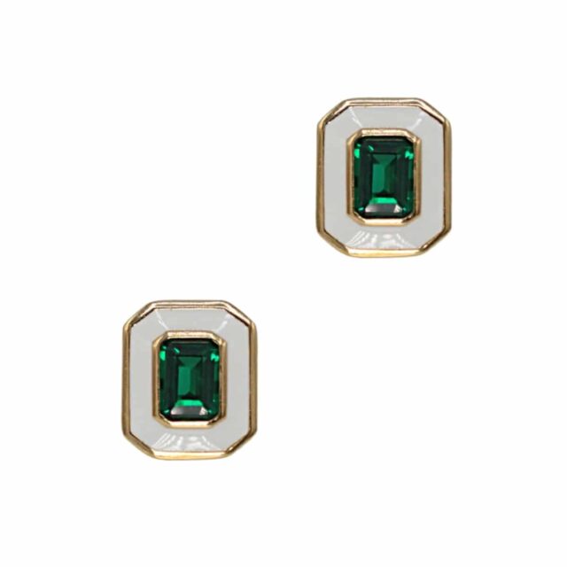 art deco enamel studs