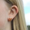 red squirrel stud earrings