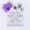 happy birthday sister card