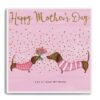 happy mothers day sausage dog card