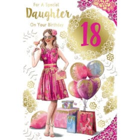 special daughter 18th birthday card